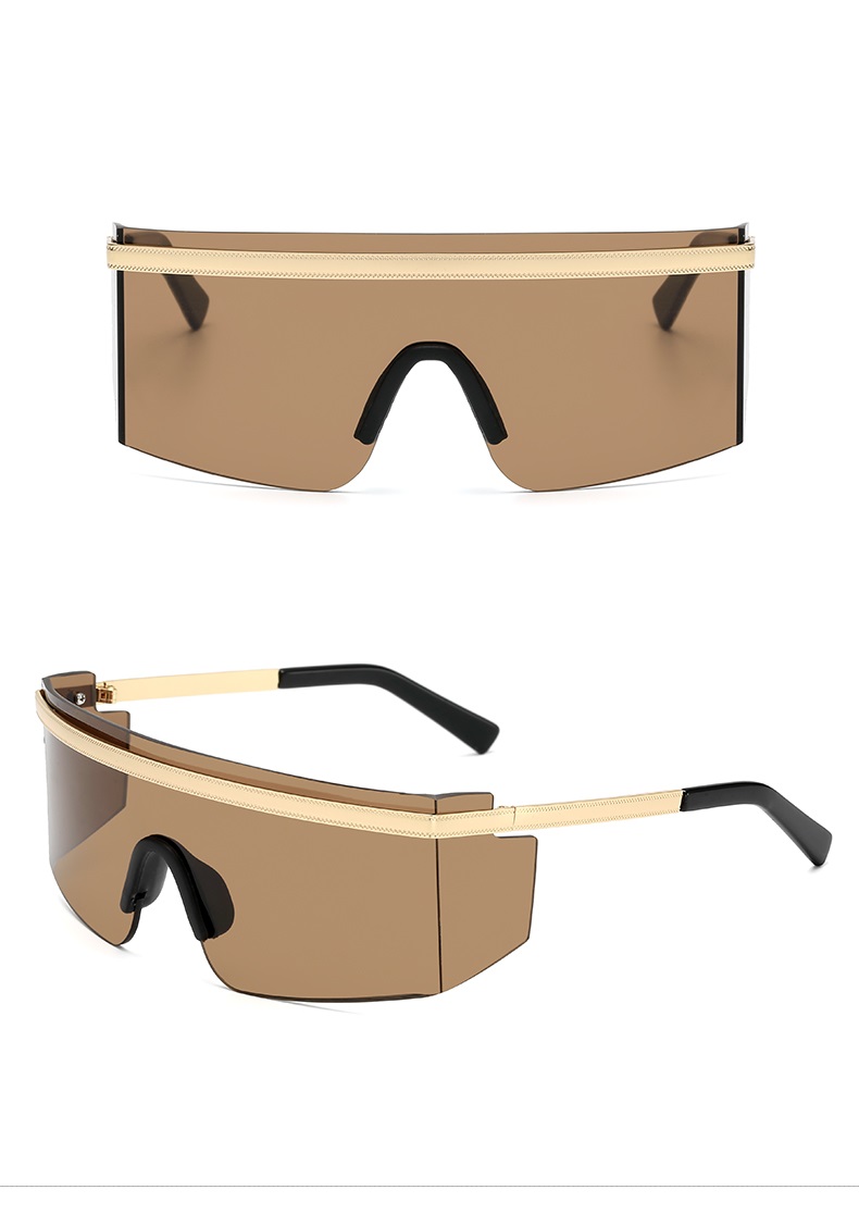 Unisex square sunglasses brown lens Super X Studio